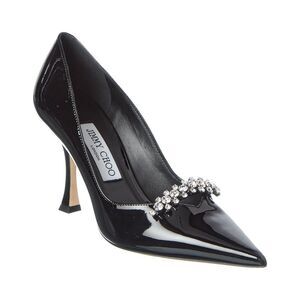 Jimmy Choo Belinda 90 Patent Pump, Black